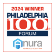 Phil 100 Forum award seal