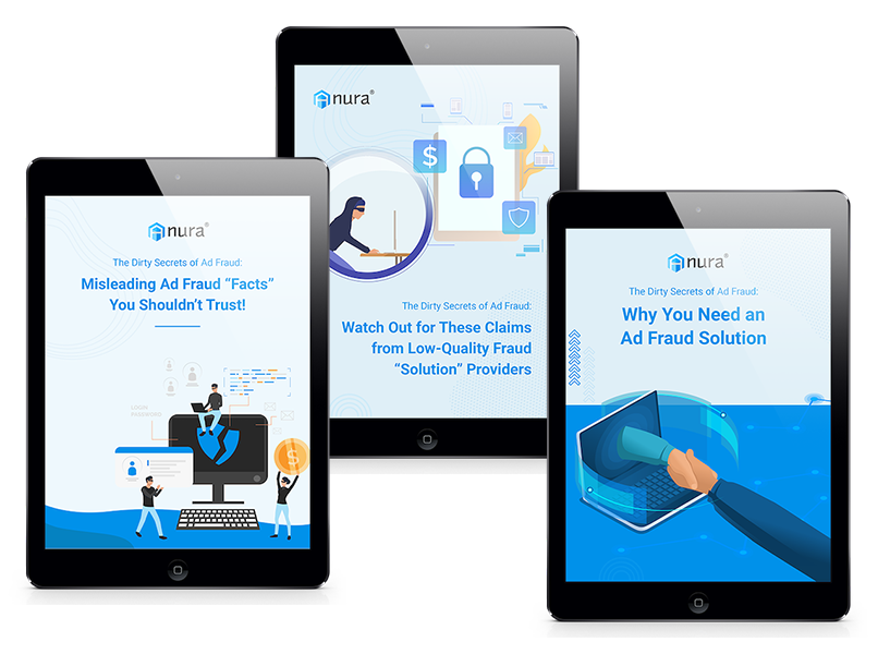 dirty secrets of ad fraud series covers on iPads