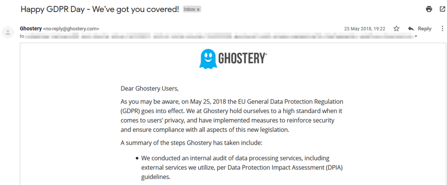 Ghostery GDPR Fail