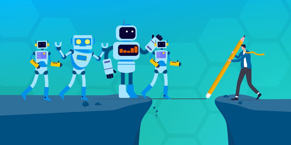 bots on a cliff