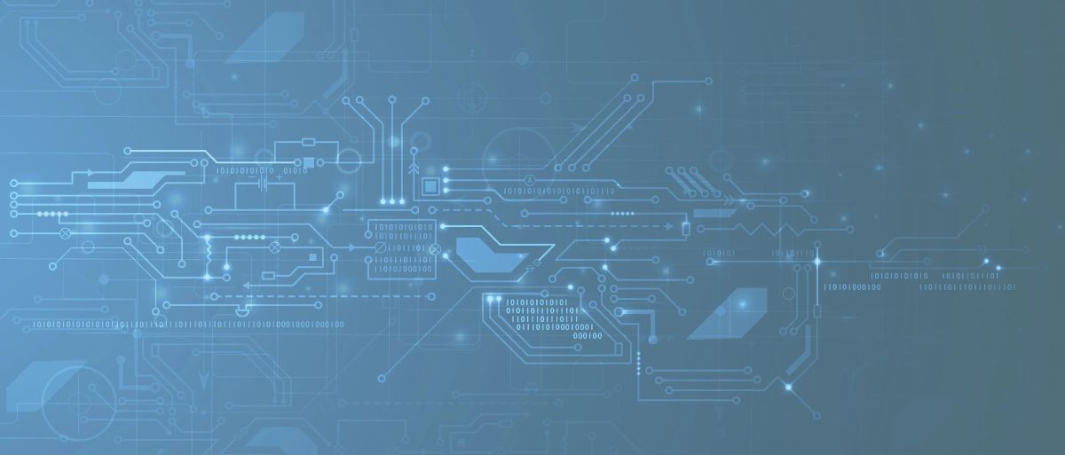 image of blue connected networks