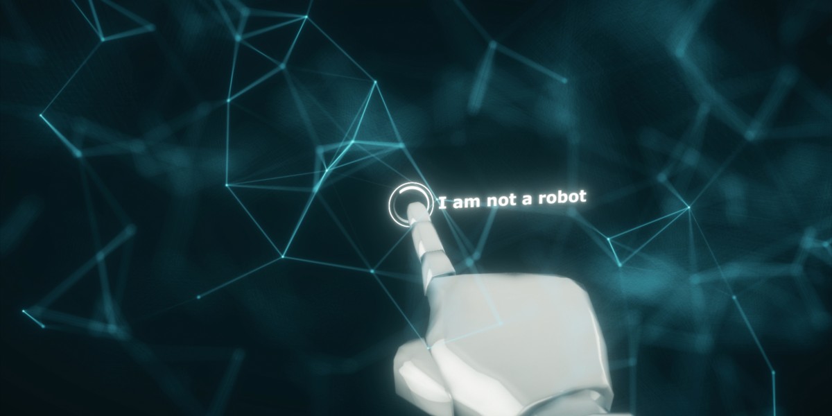 robot bypassing a captcha test