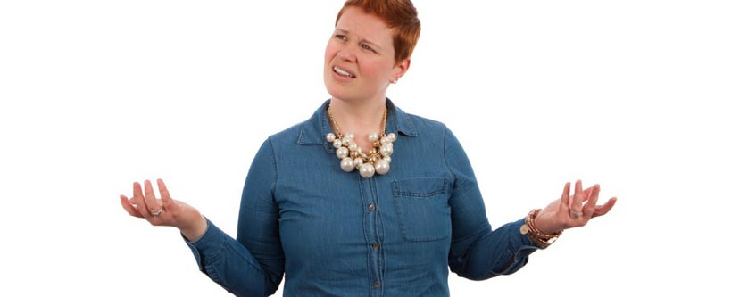 heavy set woman clueless over ad fraud