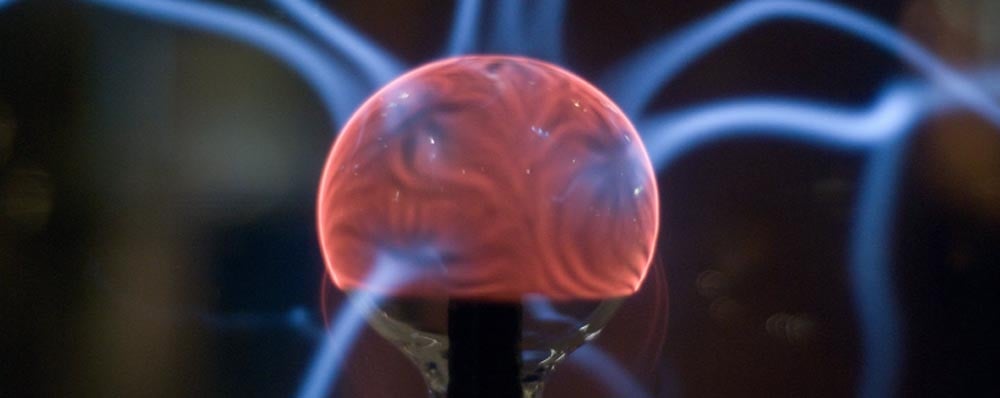 glass ball that looks like a brain